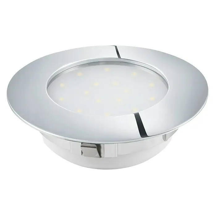 Tween Light Led-inbouwverlichting - 12 W, Warm wit, Diameter: 102 mm, Chroom, Soort bescherming: IP20, Dimbaar - Top-down weergave