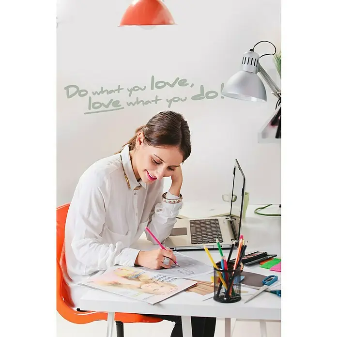 Komar Dekosticker - Do what you love, Olivgrün, 70 x 14 cm - Vorderansicht