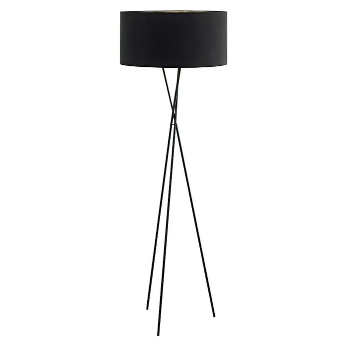 Eglo Lámpara de pie Fondachelli - 60 W, Altura: 151,5 cm, Negro, E27 - Vista frontal