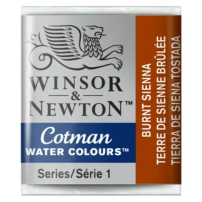 Winsor & Newton Cotman Aquarelverf - Burnt Sienna, Pot - Vooraanzicht