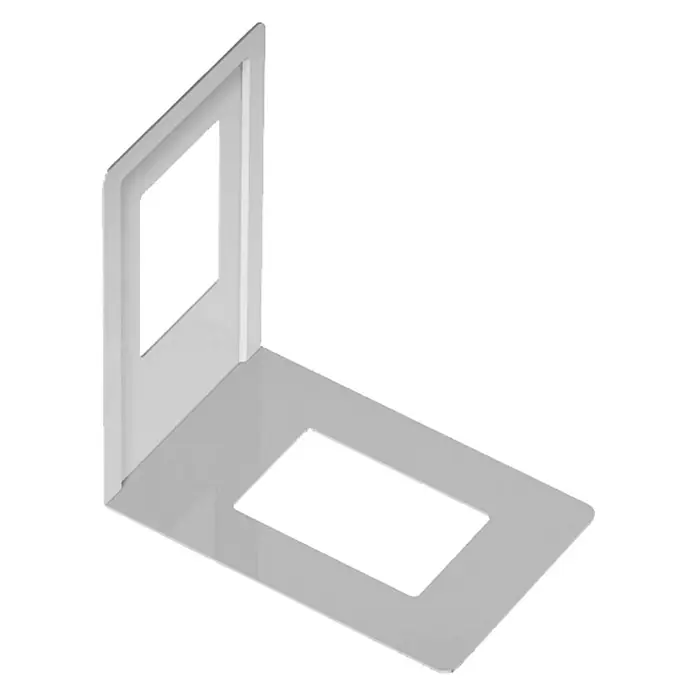 Element System Bücherstütze - 12 x 13 cm, 4 Stk., Weiß - Vorderansicht