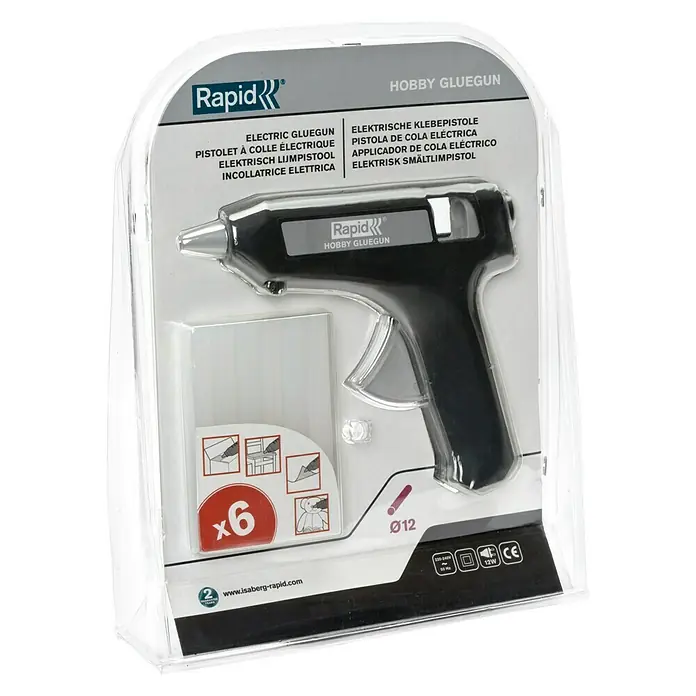 Rapid Heißklebepistolen-Set Hobby - Durchmesser Klebepatrone: 12 mm, 15 W