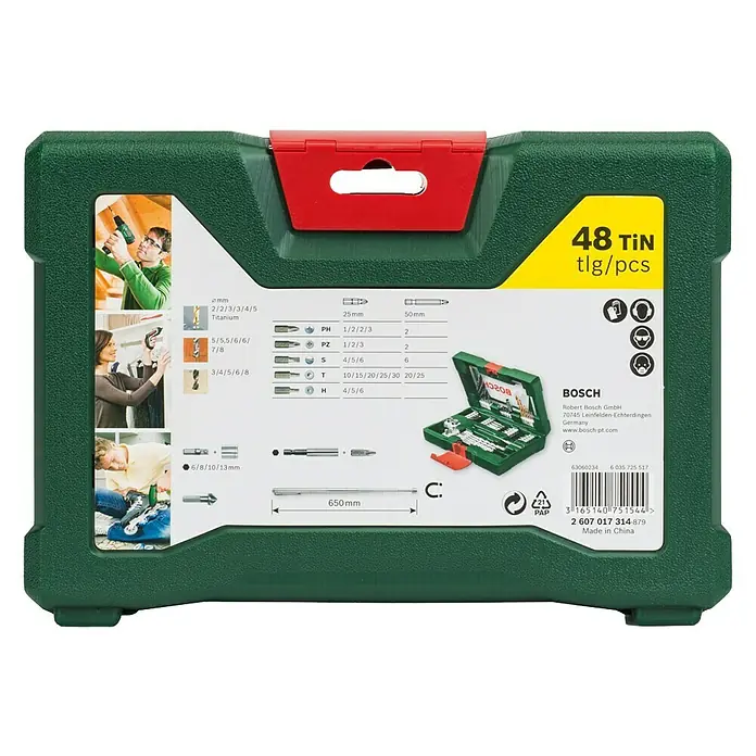 Bosch Set svrdla i bitova - 48 -dij. - Pogled straga