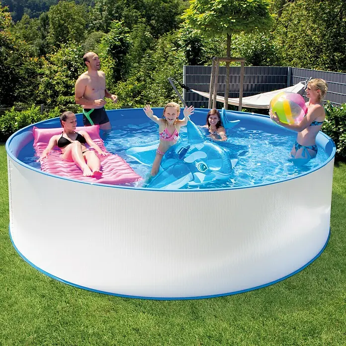 Steinbach Pool-Set New Splash - Ø x H: 350 x 90 cm, Fassungsvermögen: 7,8 m³ - Vorderansicht