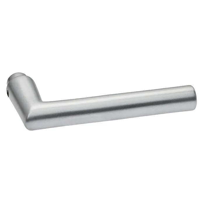 Portaferm Drückerlochteil - Vierkantstift: 8 mm, Silber, Gehrungsform - Vorderansicht