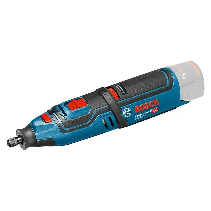 Bosch Professional Akku-Multifunktionswerkzeug GRO 12V-35 - 12 V, Leerlaufdrehzahl: 5.000 U/min - 35.000 U/min - Linke Seitenansicht