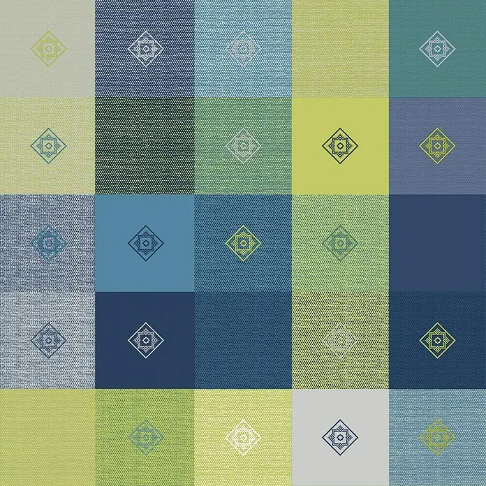 D-c-fix Manhattan Tischdecke Victor - Blau, 140 x 110 cm, Eckig