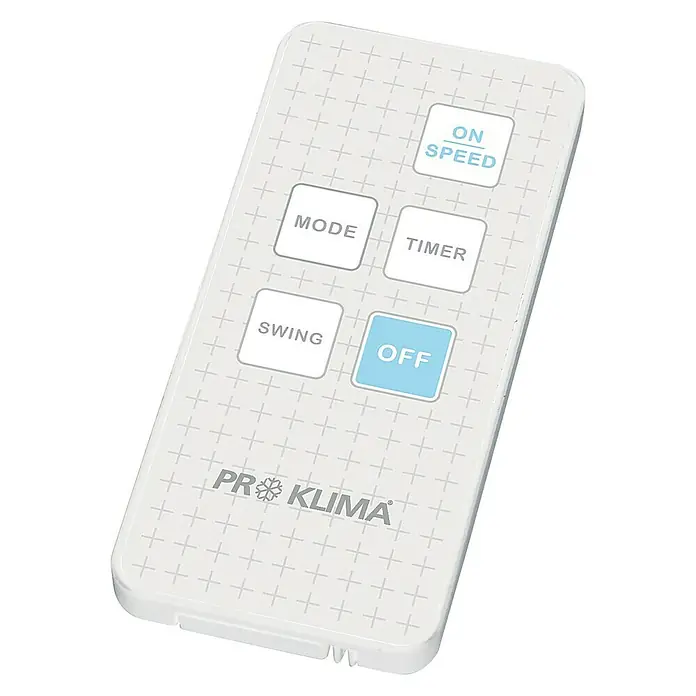 PR Klima Ventilador de torre - Blanco, Altura: 100 cm, 65 W, Con mando a distancia