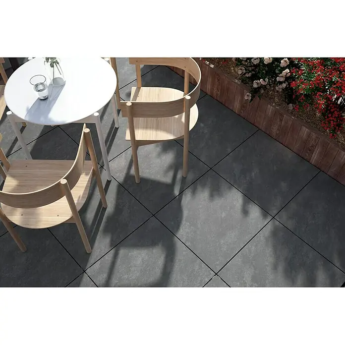 Terrassenfliese Atakama - 59,3 x 59,3 x 2 cm, Grau, Matt