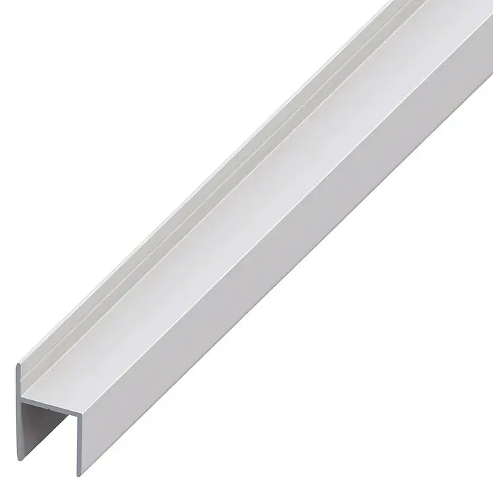Türanschlag - L x B x H: 2.000 x 15,9 x 18 mm, Aluminium, Silber - Linke Seitenansicht