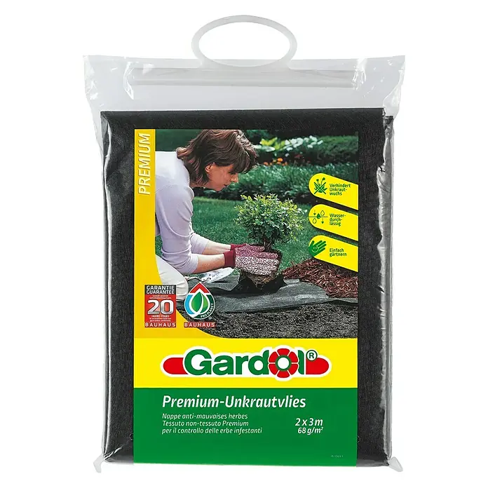 Gardol Premium Unkrautvlies - Polypropylen, 3 x 2 m