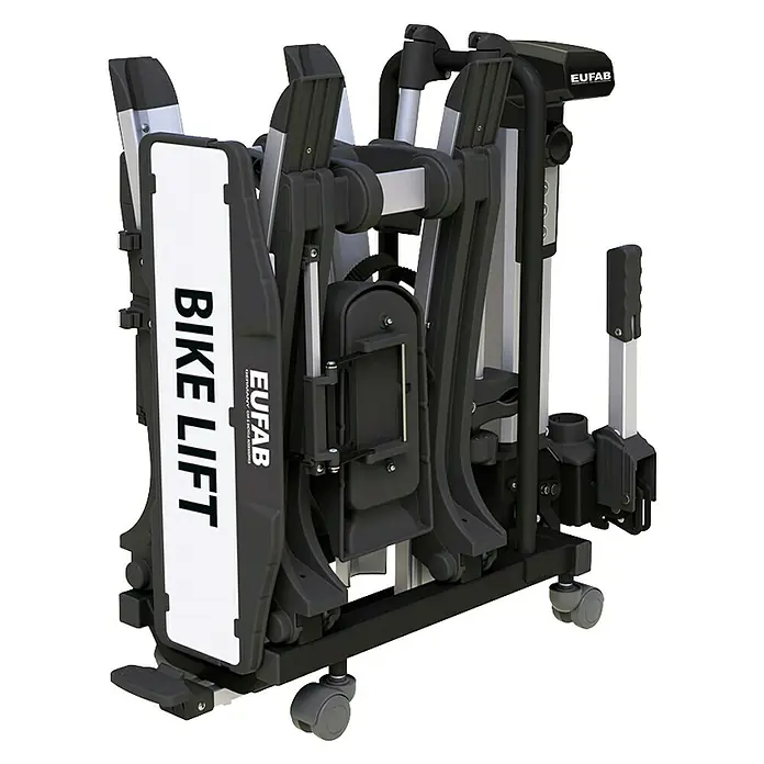 Eufab Fahrradträger Bike Lift - Geeignet für: 2 Fahrräder, Traglast: 60 kg, Passend für: Fahrzeuge mit Anhängerkupplung - Anwendungsbeispiel