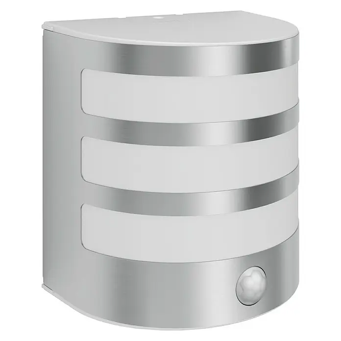 Philips LED-Außenwandleuchte Calgary - 4 W, 130 x 122 x 94 mm, Weiß/Edelstahl, IP44