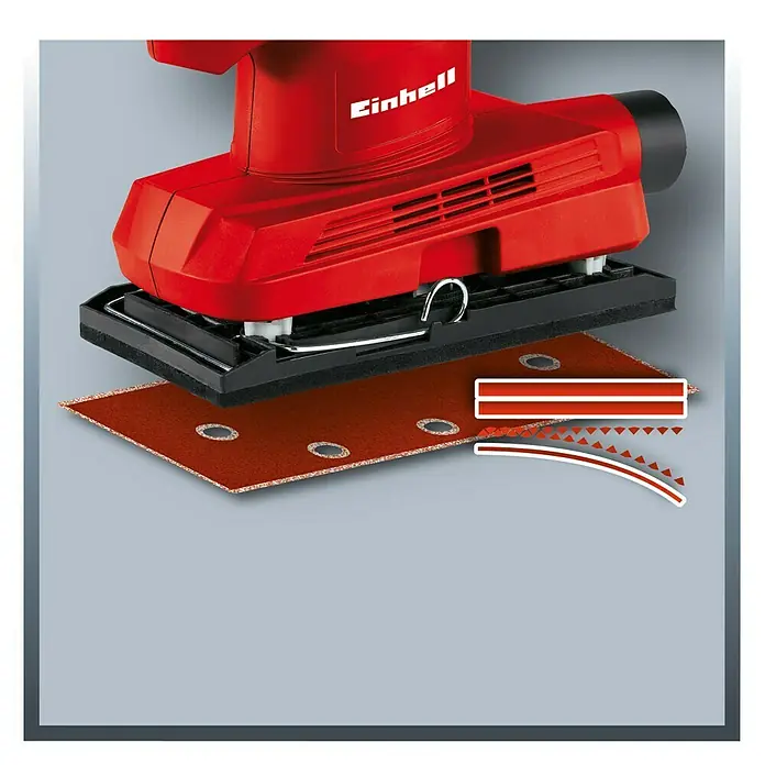 Einhell Schwingschleifer TC-OS 1520 - 150 W, Schwingzahl: 23.000 U/min, Schleiffläche: 93 x 187 mm