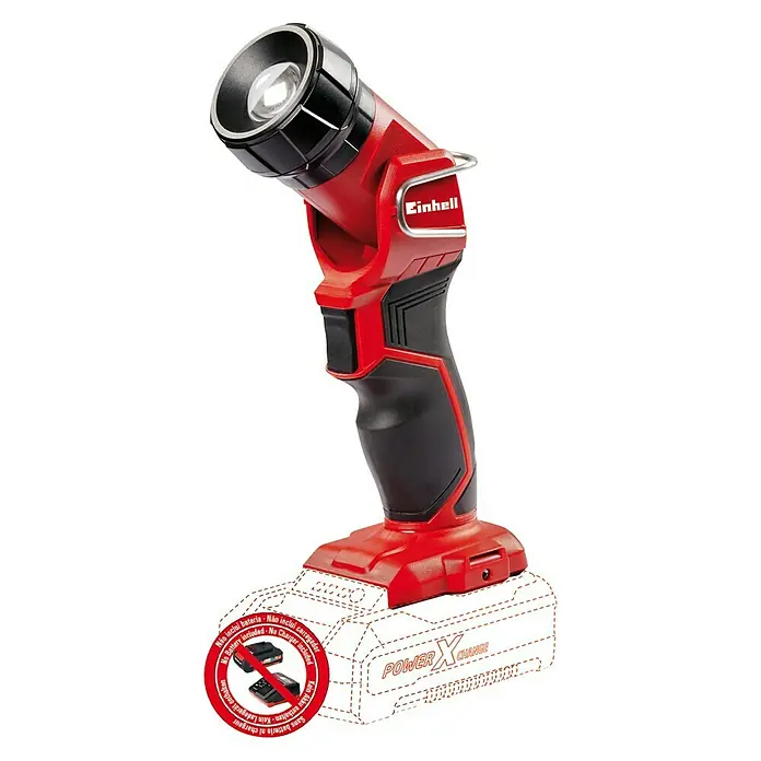 Einhell Power X-Change Lámpara de batería TE-CL 18 Li H-Solo - 18 V, Sin batería, Flujo luminoso: 280 lm