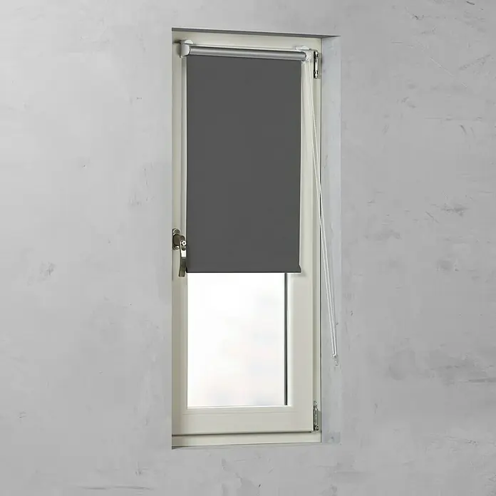 Expo Ambiente Rollo Mini - B x H: 100 x 150 cm, Grau, Verdunkelnd - Vorderansicht