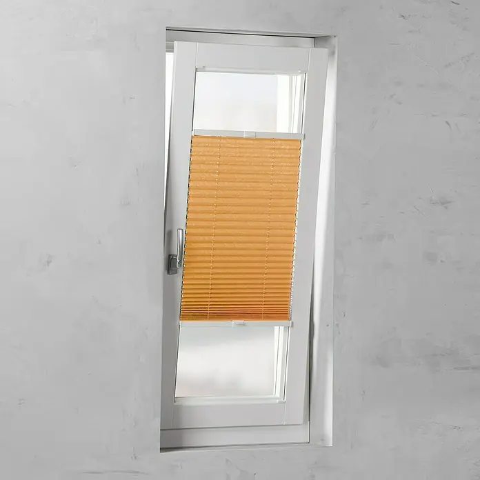 Expo Ambiente Plissee - B x H: 120 x 130 cm, Orange - Vorderansicht