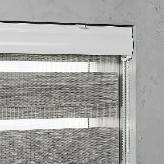 Expo Ambiente Doppelrollo Blende - B x H: 100 x 175 cm, Luca Grau - Detailaufnahme