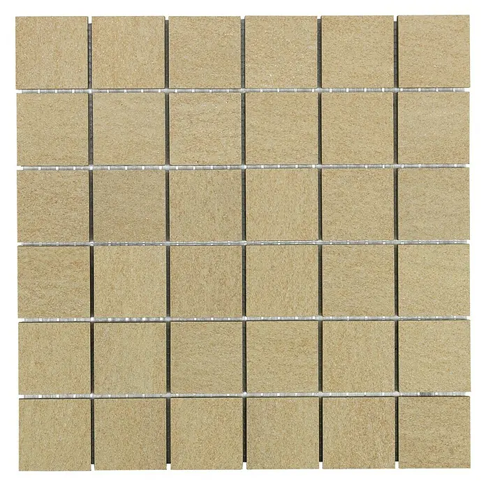 Mosaikfliese Line - 30 x 30 cm, Beige, Matt - Vorderansicht