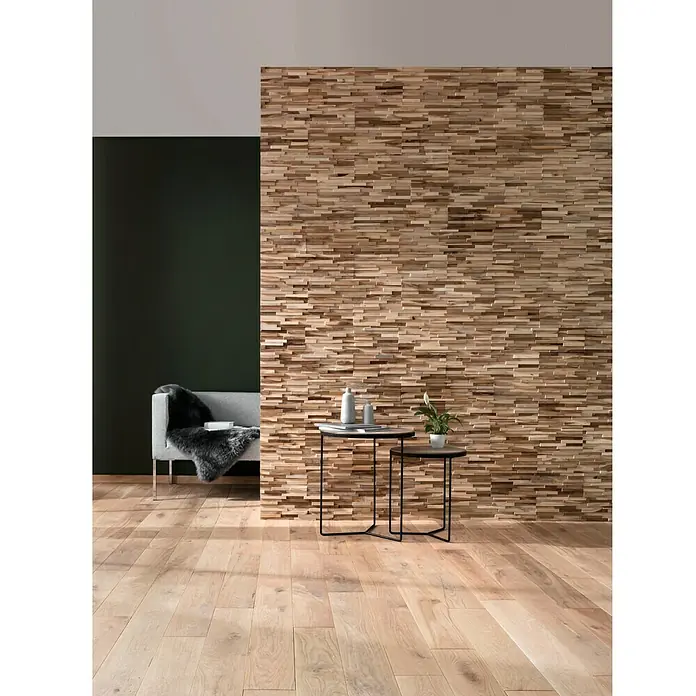 Holzpaneel Fineline - Teak, 510 x 140 x 20 mm, 2 Paneele