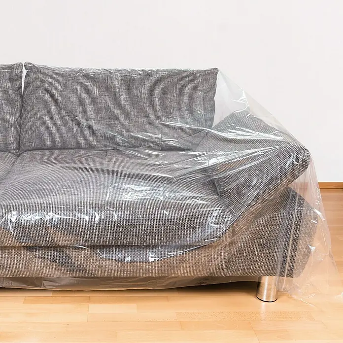 Couchhülle - 300 x 130 cm, Transparent, 2 Stk. - Anwendungsbeispiel