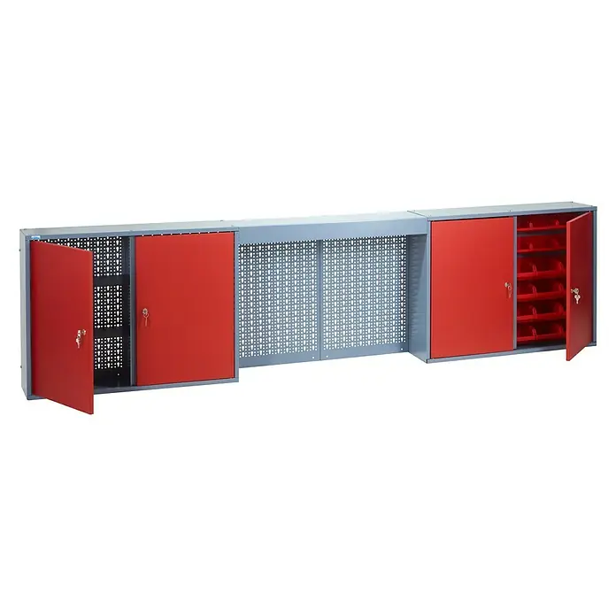 Küpper Hängeschrank - L x B x H: 20 x 240 x 60 cm, Anzahl Türen: 4 Stk. - Linke Seitenansicht