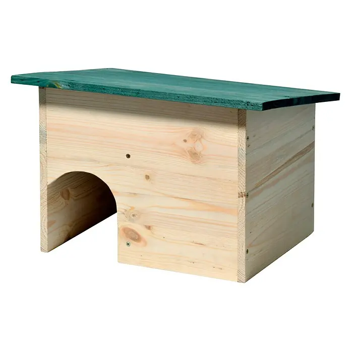 Dobar Igelhaus - 34,5 x 24 x 27 cm, Ausstattung: Abnehmbares Dach - Linke Seitenansicht