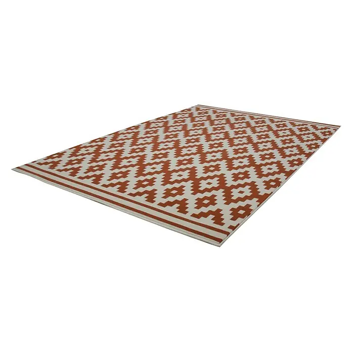 Kayoom Teppich Stella - Elfenbein/Orange, L x B: 230 x 160 cm, 100 % Polypropylen - Ansicht von oben