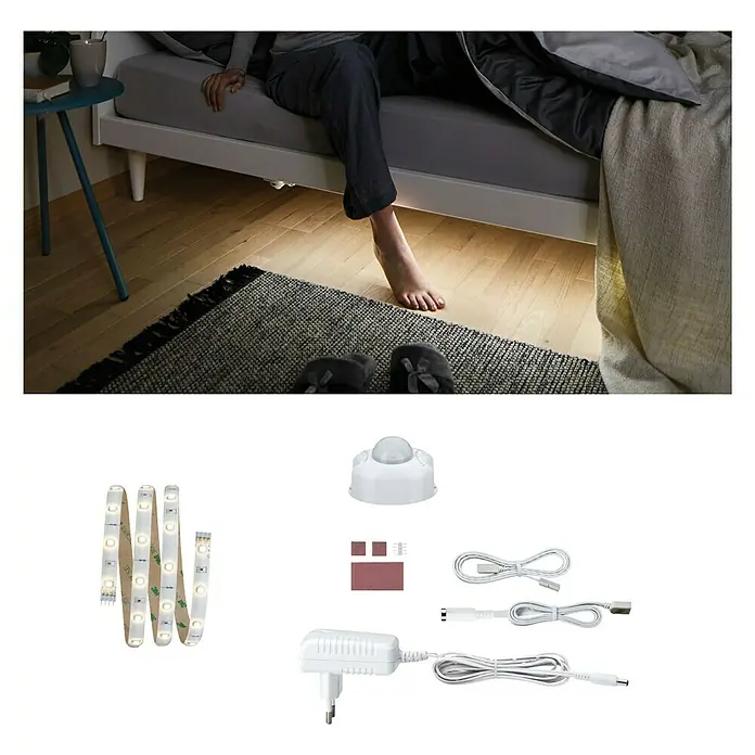 Paulmann LED traka YourLED Night Comfort set - 1 m, Topla bijela, 12 W - Proizvod u upotrebi