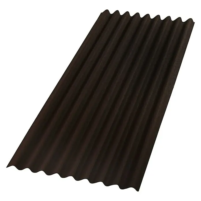 Onduline Placa bituminosa ondulada Base - Marrón, 2 m x 85,5 cm x 3,8 cm