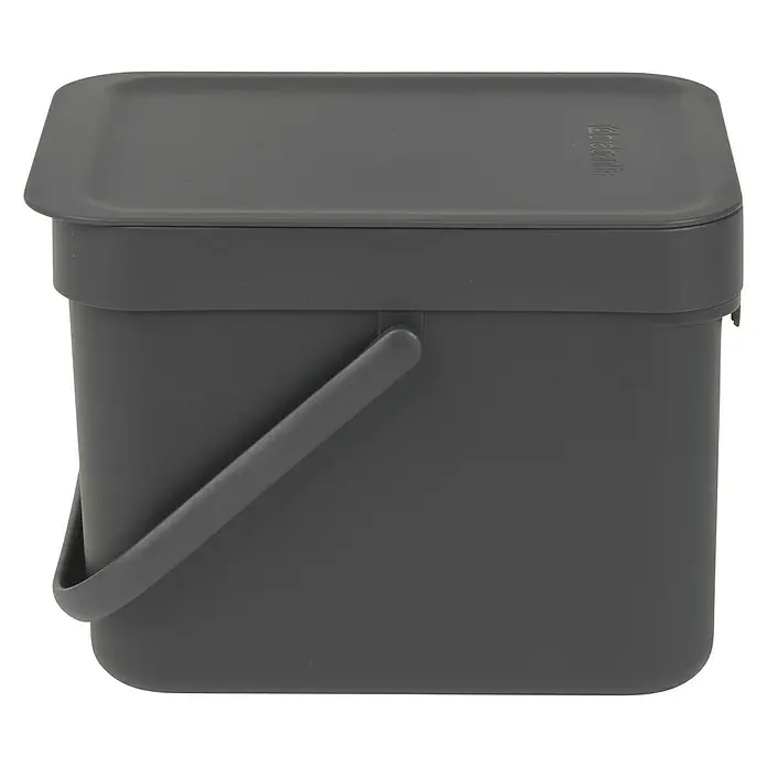 Brabantia Cubo de la basura Sort & Go - Gris, 6 l, Plástico