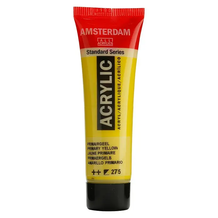 Talens Amsterdam Pintura acrílica Standard - Amarillo primario, 20 ml, Tubo