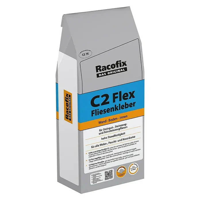 Racofix Fliesenkleber C2 Flex - 5 kg - Linke Seitenansicht