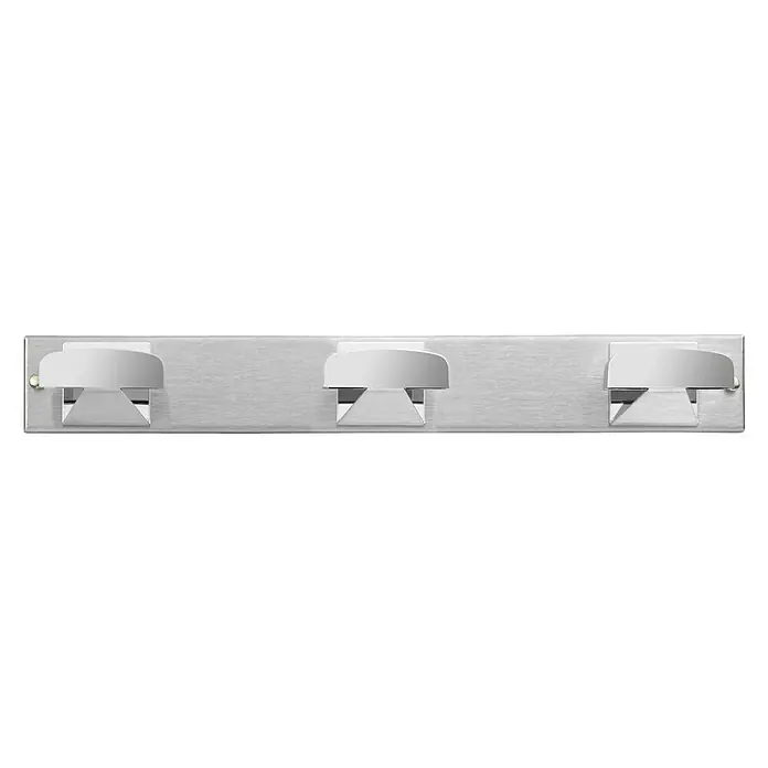 Inofix Perchero 3061 - L x An x Al: 33 x 4,5 x 4 cm, Número de ganchos: 3 ud., Cromo, Acero inoxidable