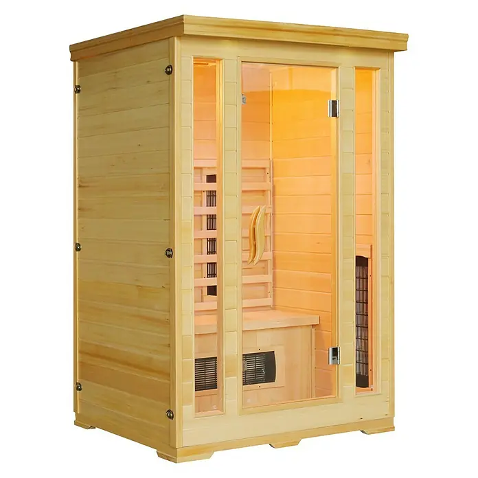 Sanotechnik Infrarotkabine Carmen - 1.750 W, 5 Keramikstrahler, 116 x 124 x 190 cm