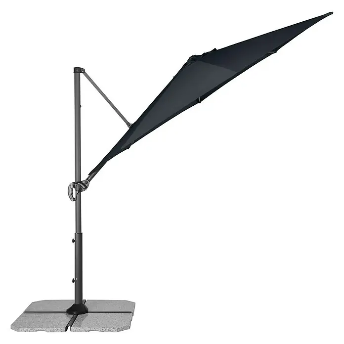 Derby Ravenna Pendelschirm Smart - Anthrazit, Durchmesser: 293 cm - Vorderansicht