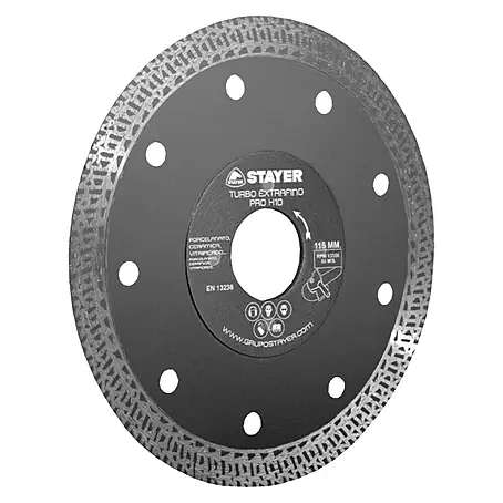 Stayer  Disco de corte de diamante Turbo H10