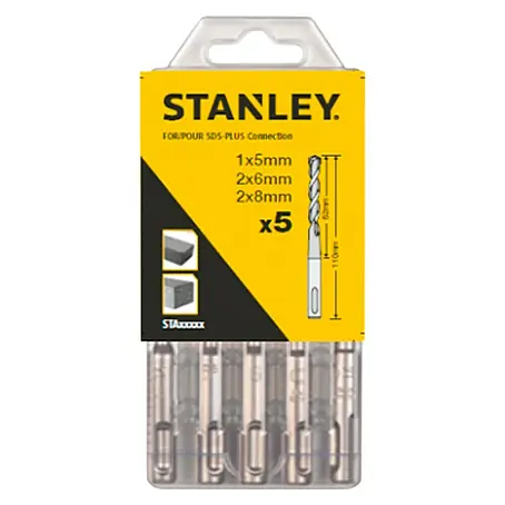 Stanley  Set de brocas para hormigón SDS-Plus STA54372-xJ