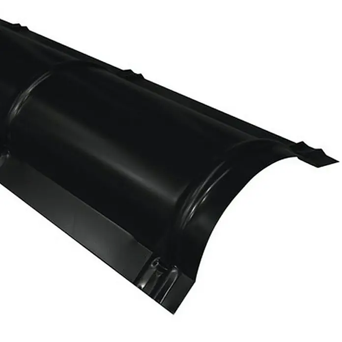 Probau Dachfirst - Schwarz, 100 x 28 cm, Stahl - Vorderansicht
