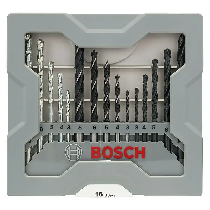 Bosch Bohrer-Set - 15 -tlg., Holz/Metall/Stein - Vorderansicht