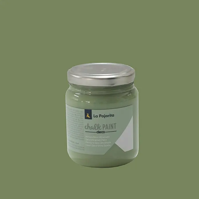 La Pajarita Pintura de tiza Chalk Paint - Verde bambú, 175 ml, Mate