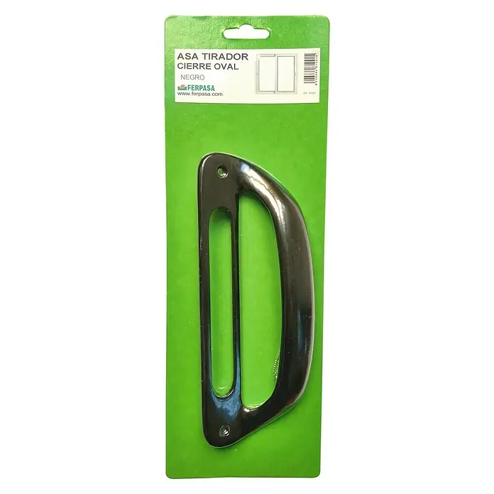 Tirador para puertas - Negro, Aluminio