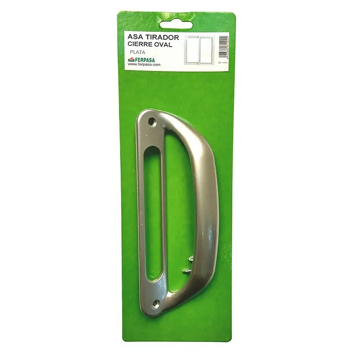 Tirador para puertas - Plateado, Aluminio