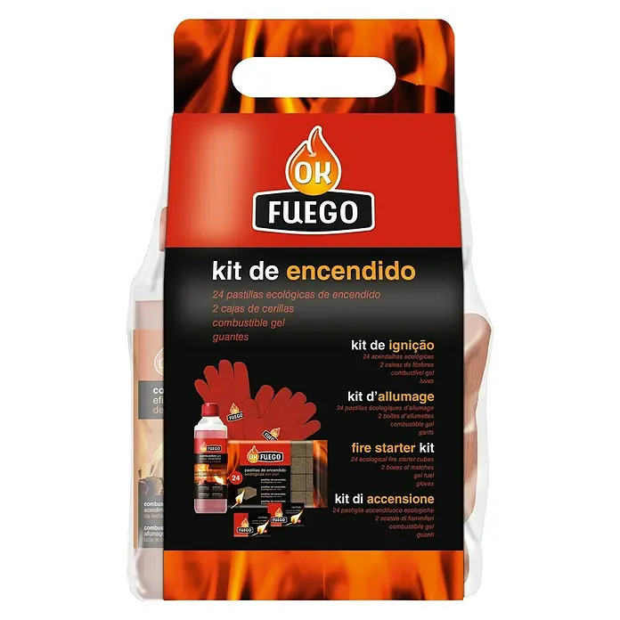 Ok Fuego Kit de encendido - 4 pzs.