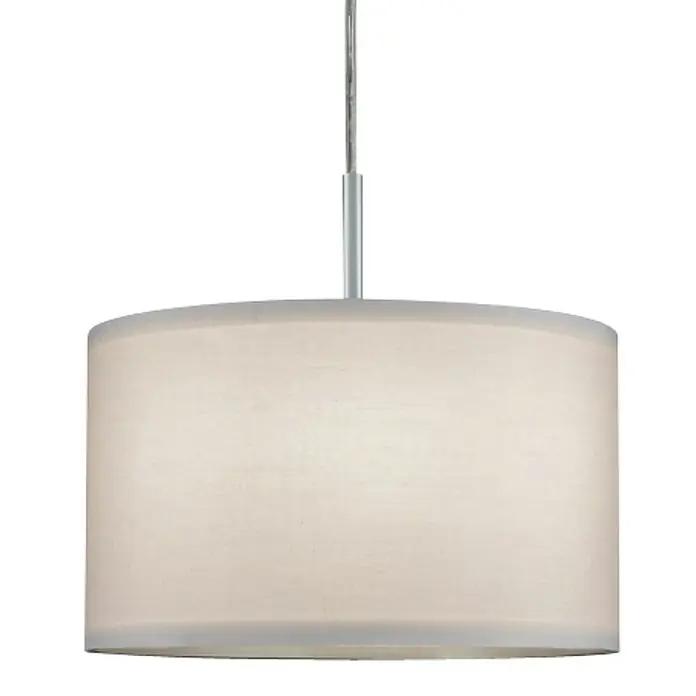 Paulmann DecoSystems Lampenschirm Tessa - Durchmesser: 25 cm, Creme, Textil, Form: Rund - Vorderansicht