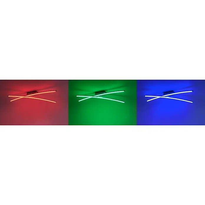 LeuchtenDirekt Lola LED stropna svjetiljka Simon - 16 W, D x Š x V: 80,5 x 80,5 x 11 cm, Čelik, Topla bijela