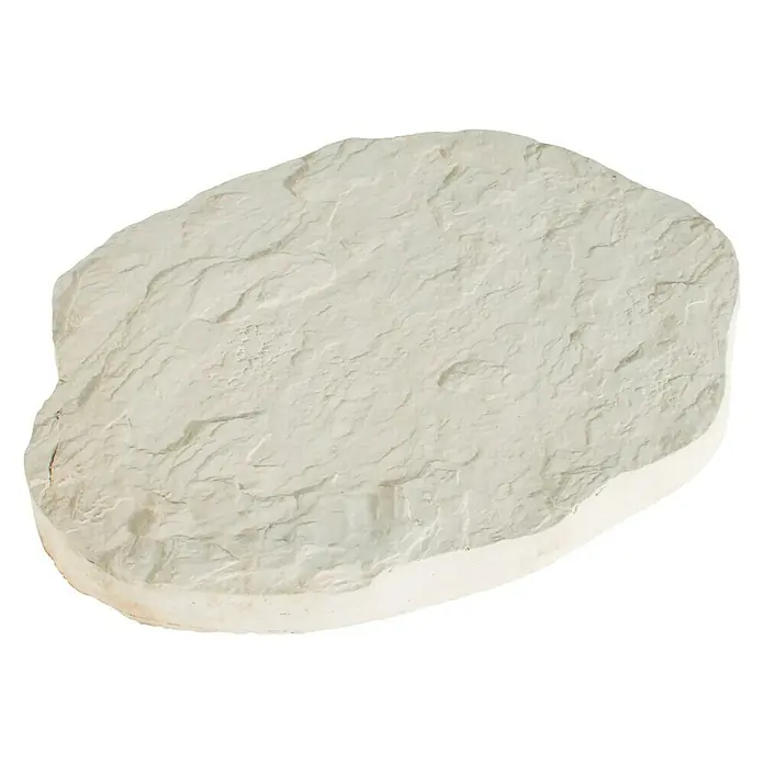 Placas para caminos Piedra - 46 x 32 x 4 cm, Blanca natural, Hormigón