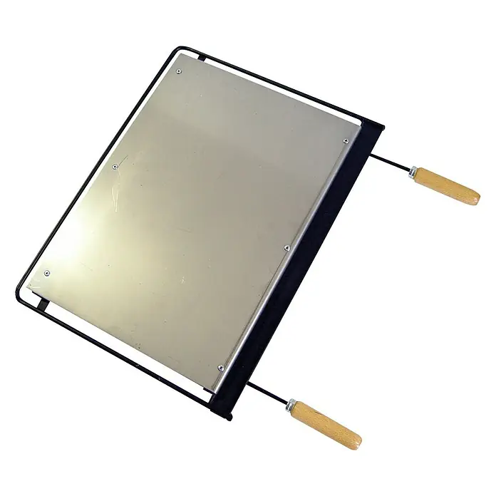 Imex El Zorro Plancha para barbacoa Inox - L x An x Al: 71 x 41 x 2 cm, Material: Acero inoxidable