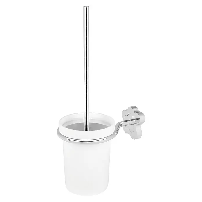 Bath Stage B-Nice Escobillero - Metal, Blanco/Cromado
