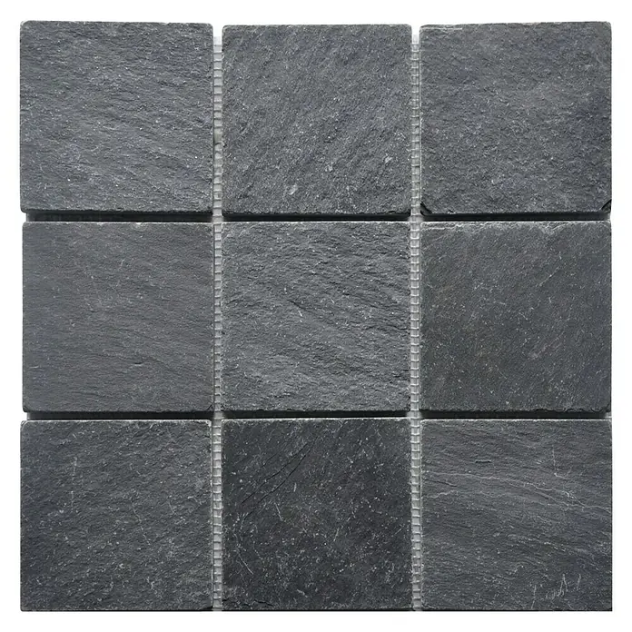 Baldosa de mosaico Madras - 30 x 30 cm, Negro
